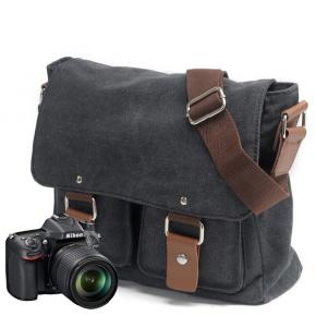 New Arrival Fashionable Multifunction Travel Outdoor Waterproof Waxed Canvas Camera Video Bags 