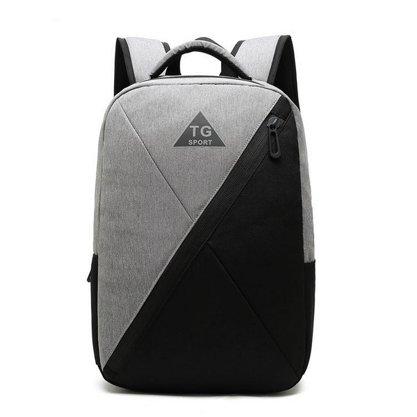 Fashion Contrast Color Stitching Backpack Casual Student Bag Waterproof Business Backpack