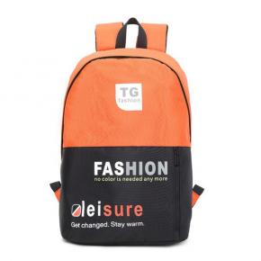 New Contrast Student Bag Canvas Letter Print Backpack Sports Fashion Backpack