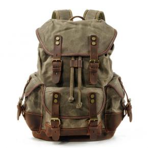 Unisex Casual Backpack Canvas Rucksack Bookbag Satchel Hiking Backpack Travel Outdoor Shouder Bag