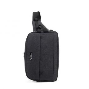 Chest Bag Handbag for Men Waterproof Crossbody Travel Shoulder Bag with USB Charging Port
