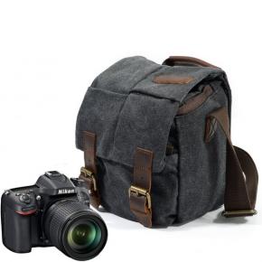 Waxed Shoulder Bag Retro Handbag Waterproof and Durable Canvas Professional Photography Camera Backpack