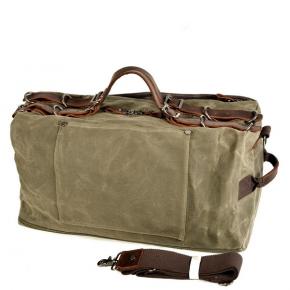 Waxed Canvas Travel Duffel Bag Carry on Weekender Overnight Bag