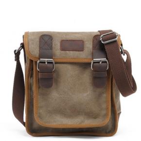 Shoulder Bag Mens Lightweight Messenger Bag Retro Cross Body Bag Small Satchel Bag with Long Strap