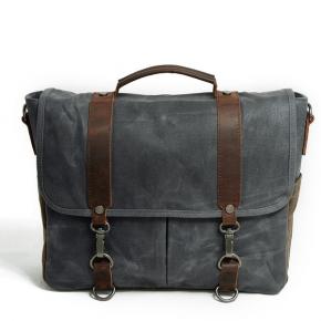 Messenger Bag Waxed Canvas Shoulder Bags for Work and School