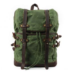 Canvas Backpack Vintage Rucksack Schoolbag for Laptop Daypack Hiking Travel Large Capacity Bag Unisex
