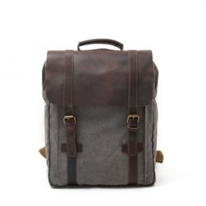 Canvas Backpack Vintage Large Laptop Rucksack Bookbag Satchel Hiking Bag