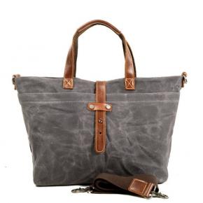 Waxed Canvas Classic Lady Tote Bag Fashion Canvas Crossbody Bags For Daily Use 