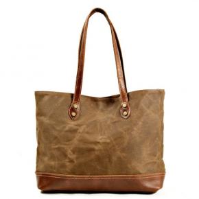 Waterproof Wax Canvas Casual Handbag Shoulder Carry Bag Tote 